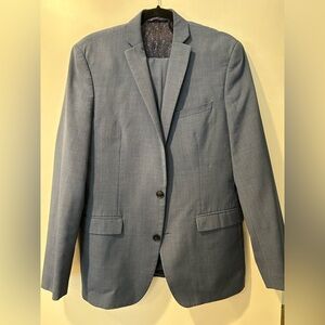 Bar lll Suit / 40s / 34-30 / Blue